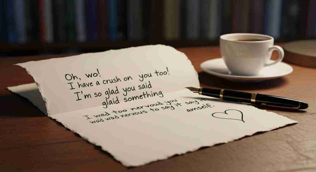 Reply to “I have a crush on you”