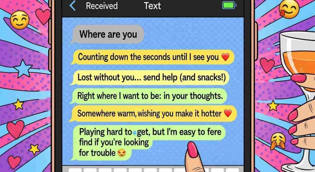 Flirty replies to “where are you”