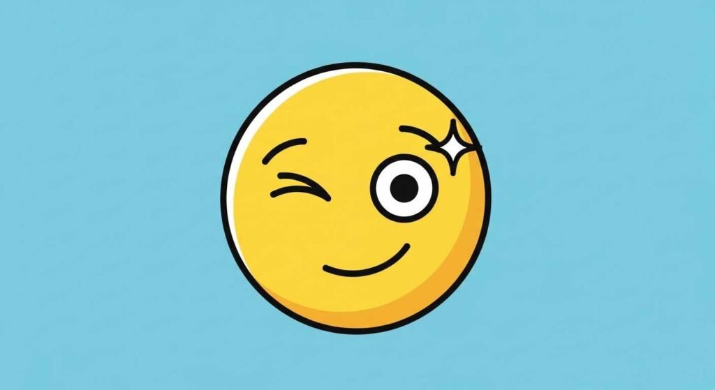 Respond to wink emoji