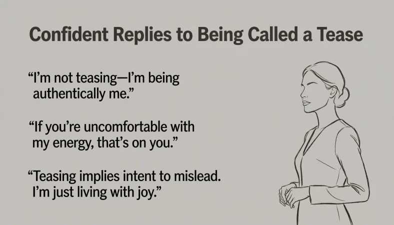 Confident Replies to Being Called a Tease