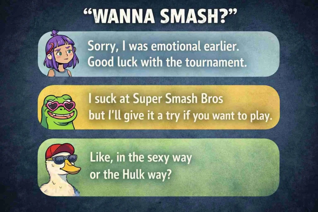 Funny replies to “wanna smash”