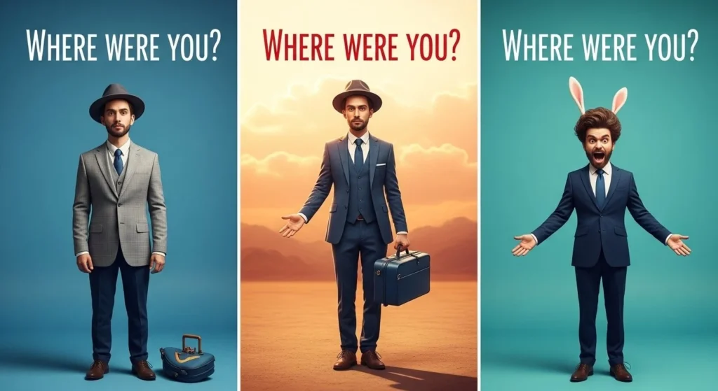 Funny replies to “where were you”