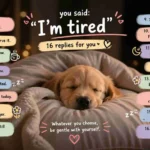Replies to I’m tired
