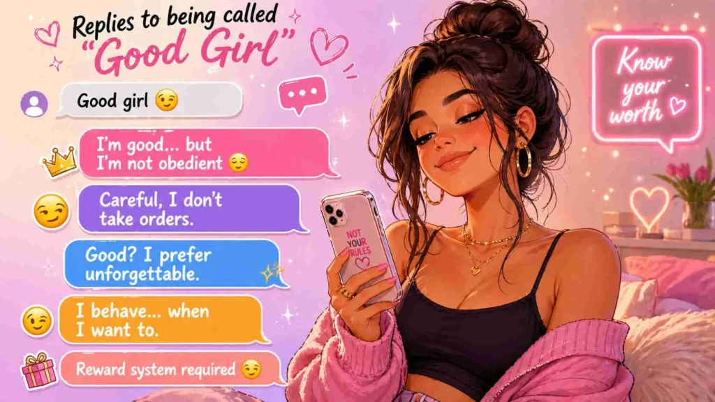 Replies to being called good girl