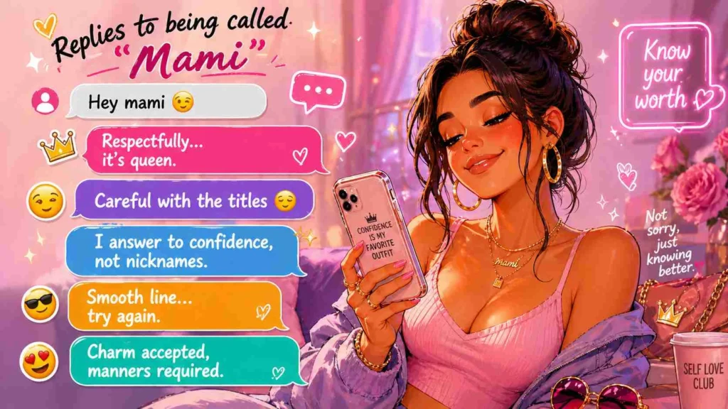 Replies to being called mami