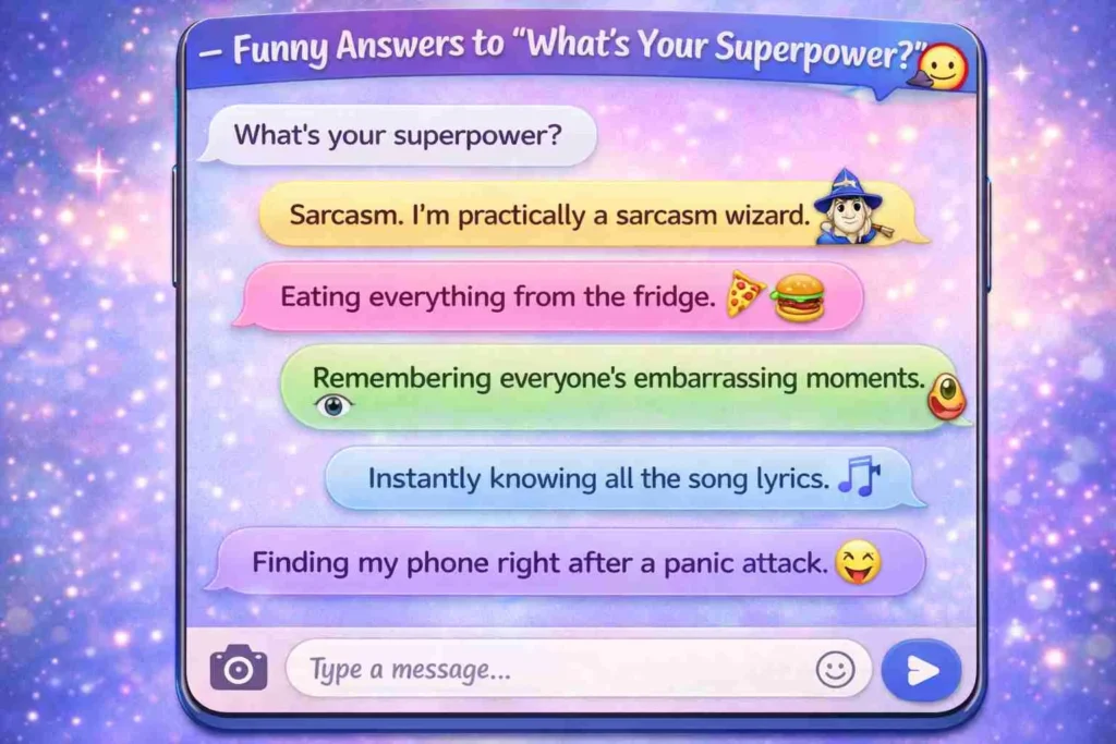 Funny answers to “what’s your superpower”