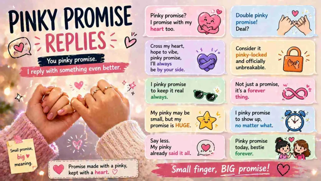 Pinky promise replies