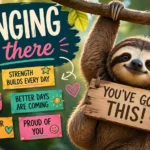 Replies to hanging in there