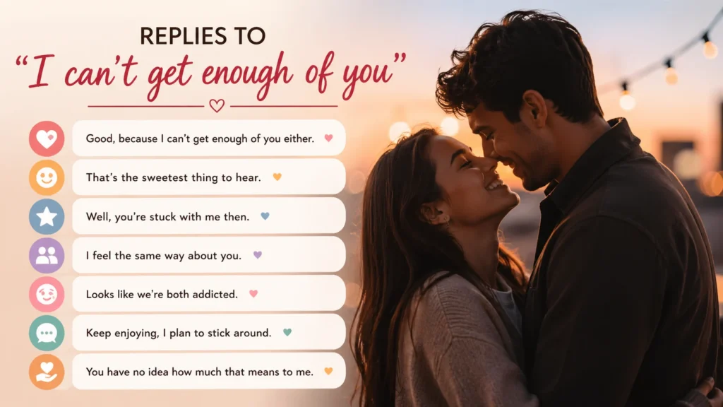 Replies to “I can’t get enough of you”