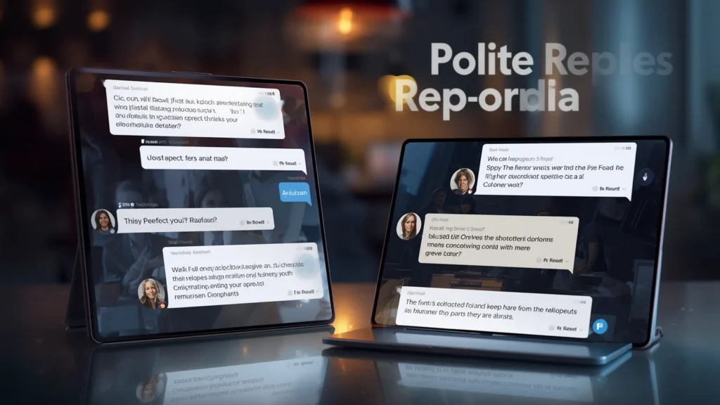 Polite Replies for Work or Formal Chats