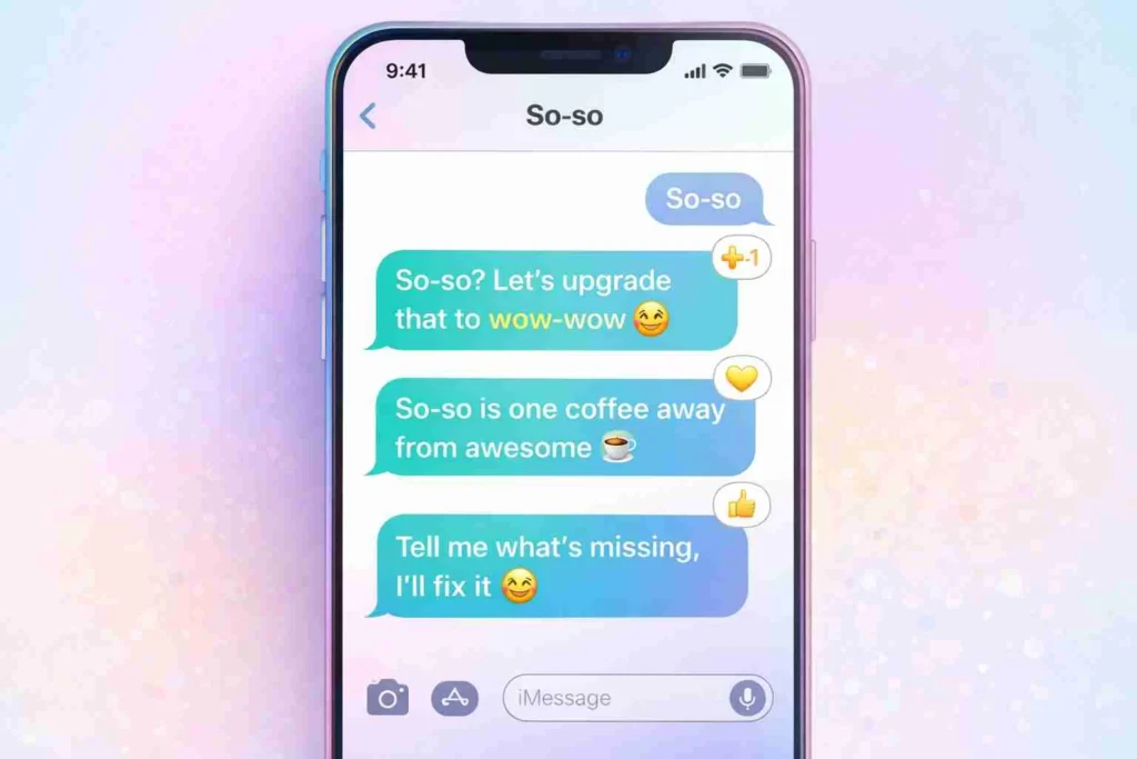 Replies to “so-so”