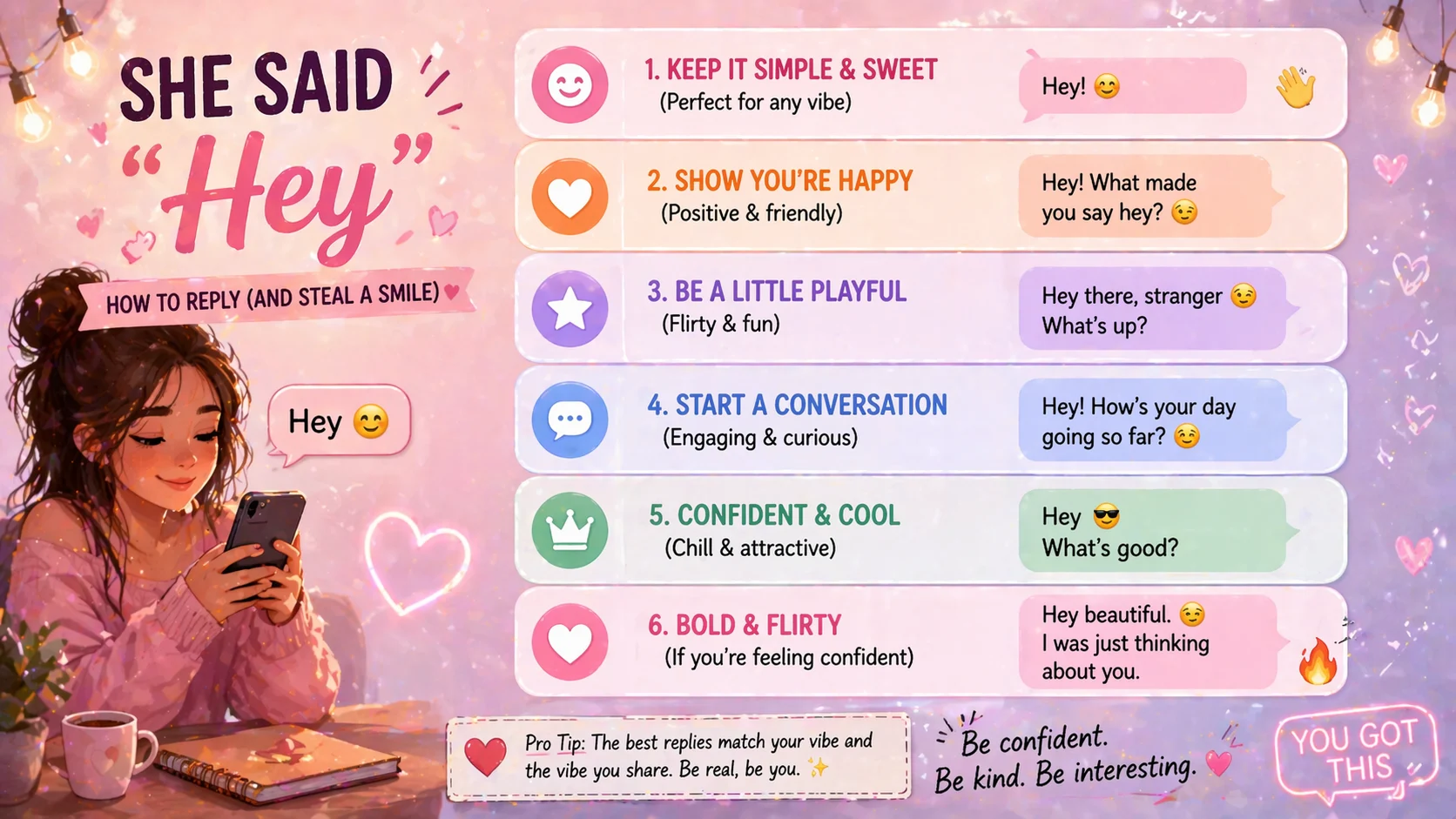 Reply to hey from a girl