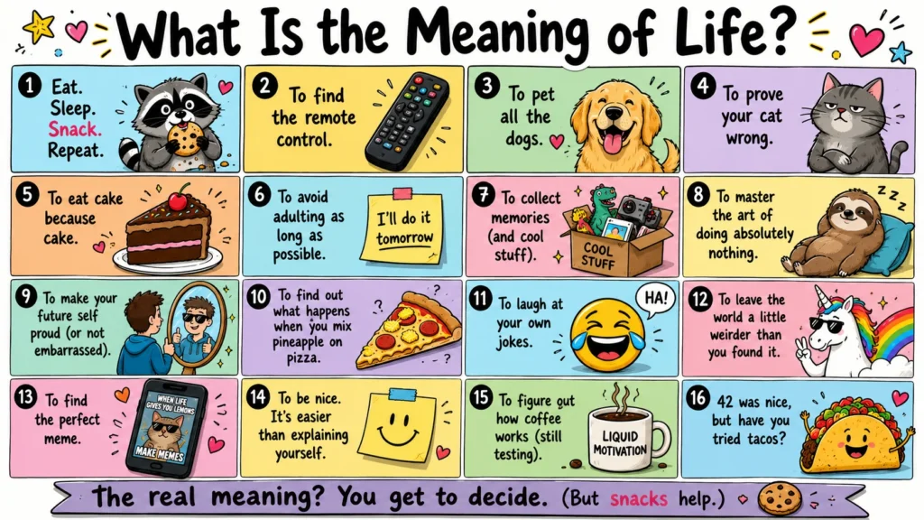 Funny answers to what is the meaning of life