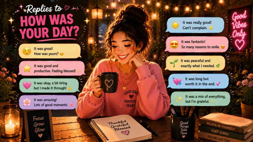 Replies to how was your day