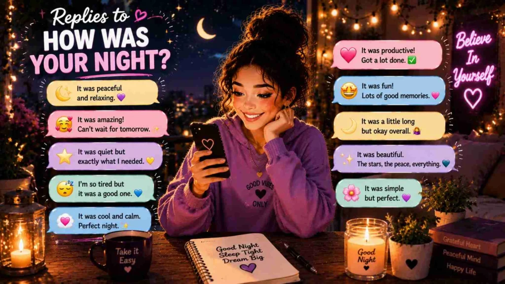 Replies to how was your night
