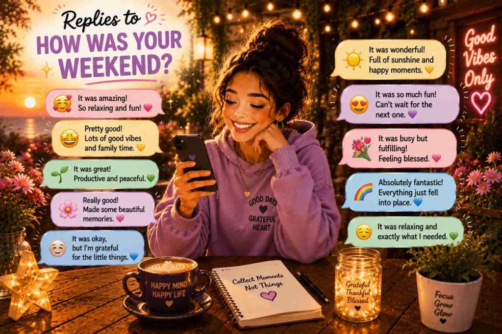 Replies to how was your weekend