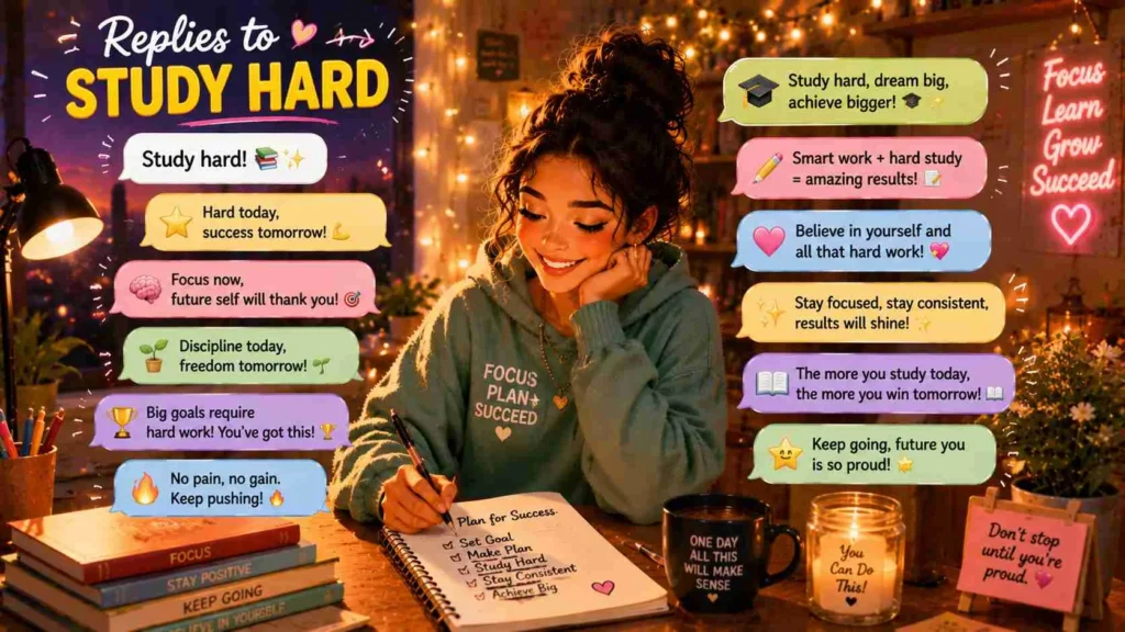 Replies to “study hard”