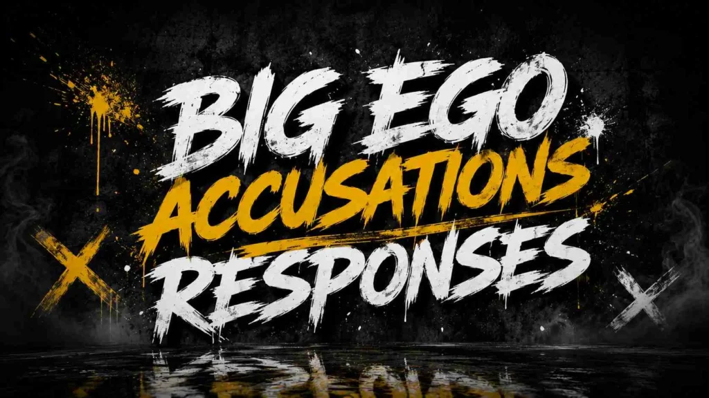 Big ego accusations responses