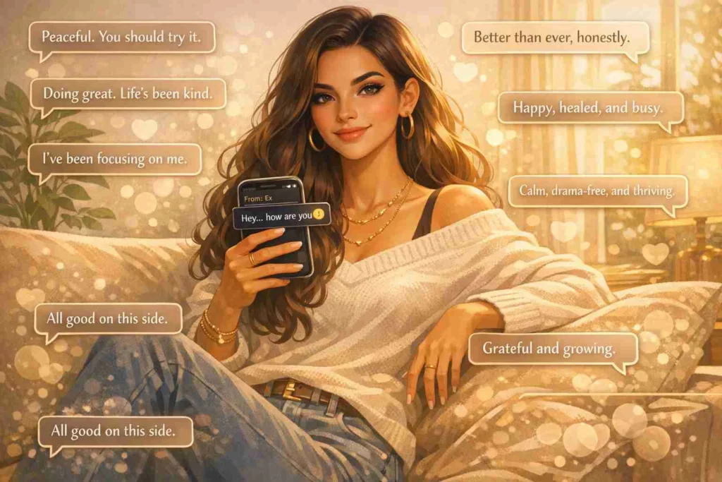 Replies to an ex asking how you are