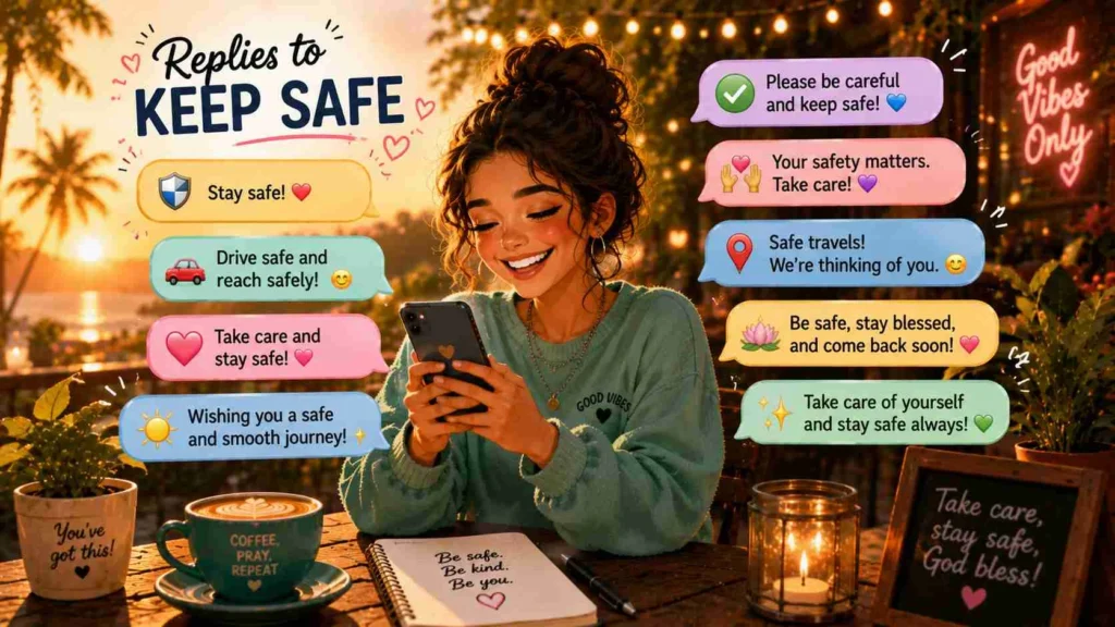 Replies to keep safe