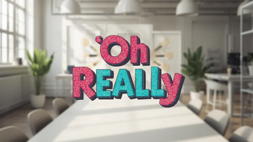 Clever Replies to “Oh Really”