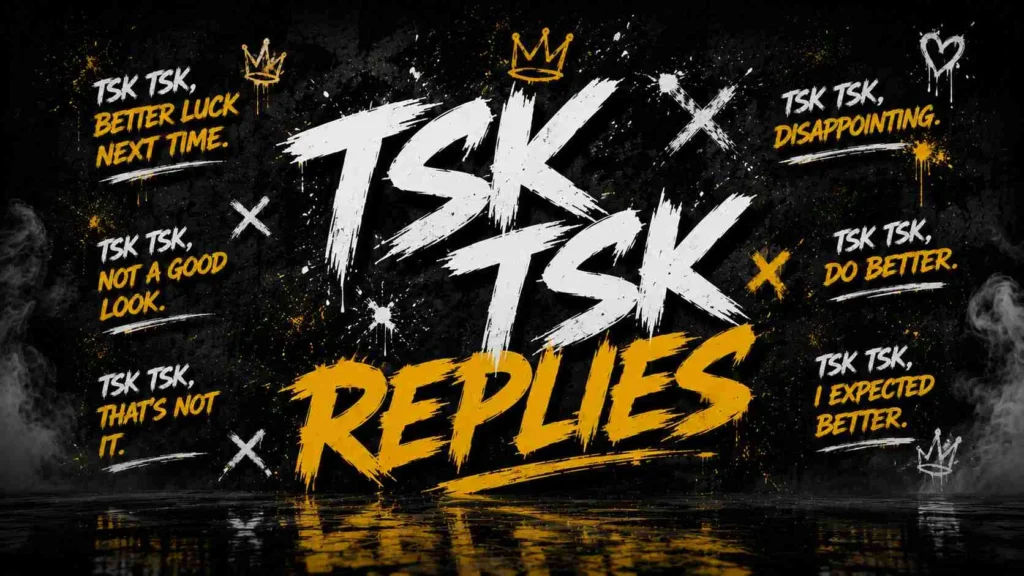 Tsk tsk replies
