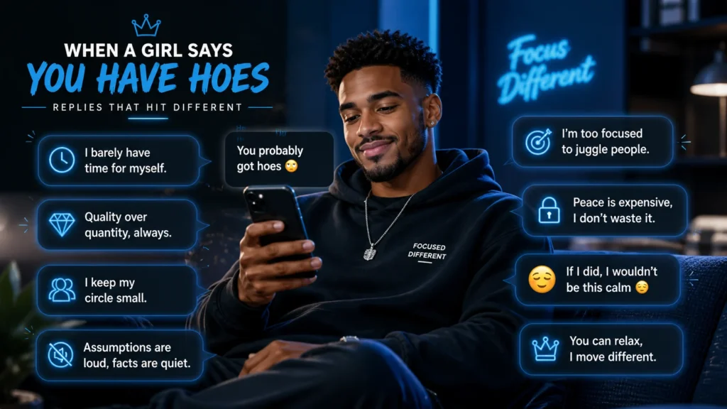 When a girl says you have hoes replies