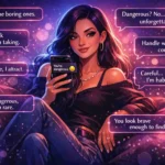 When a guy calls you dangerous replies