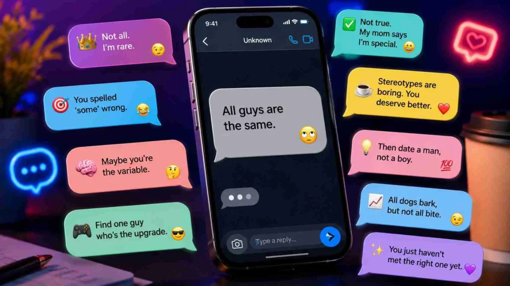 All guys are the same responses