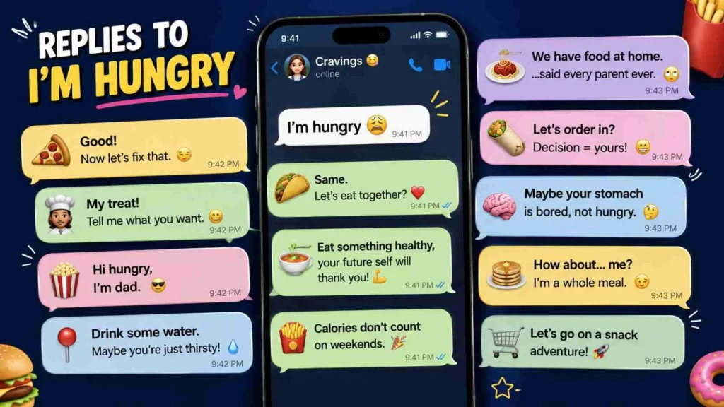 Replies to I’m hungry