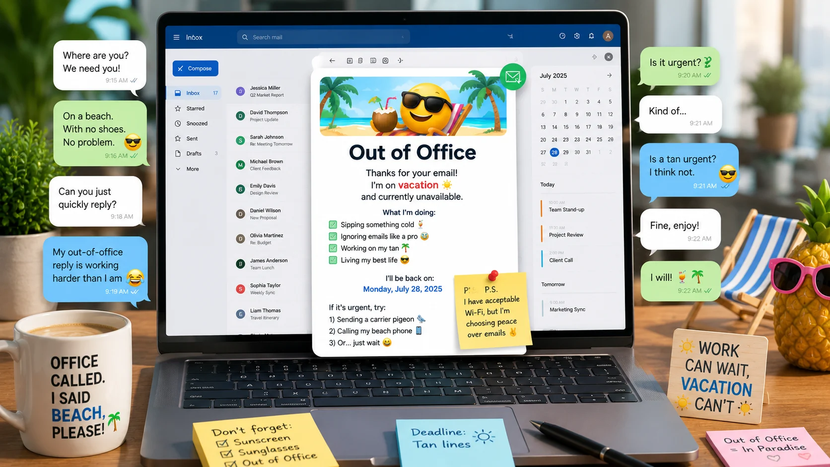 funny out of office replies