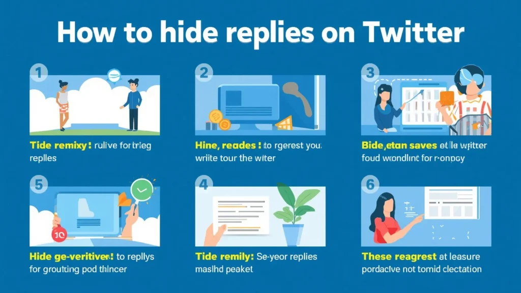 how to hide replies on twitter