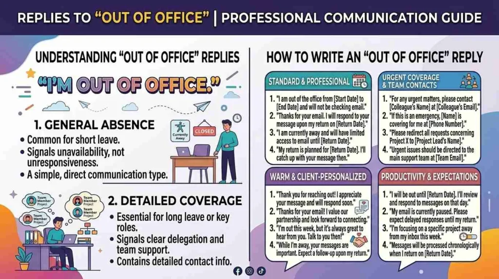 out of office replies