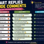smart replies to rude comments