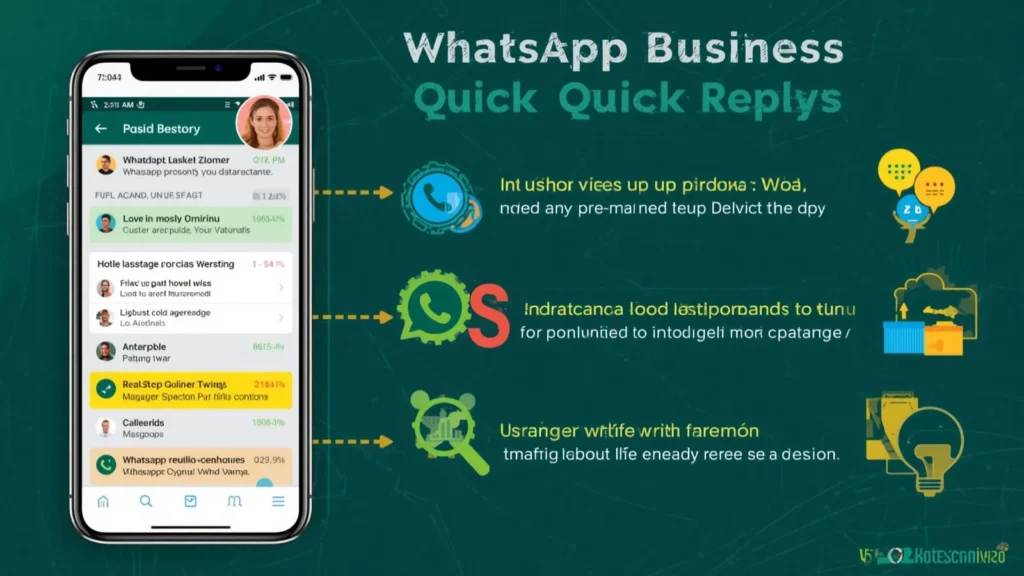 whatsapp business quick replies how to use
