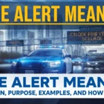 blue alert meaning