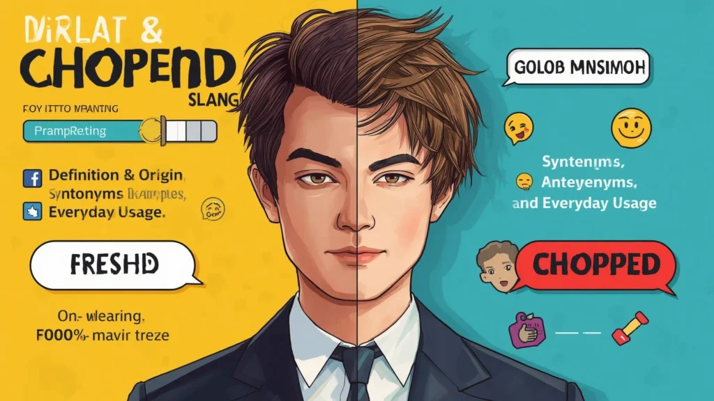 chopped meaning slang