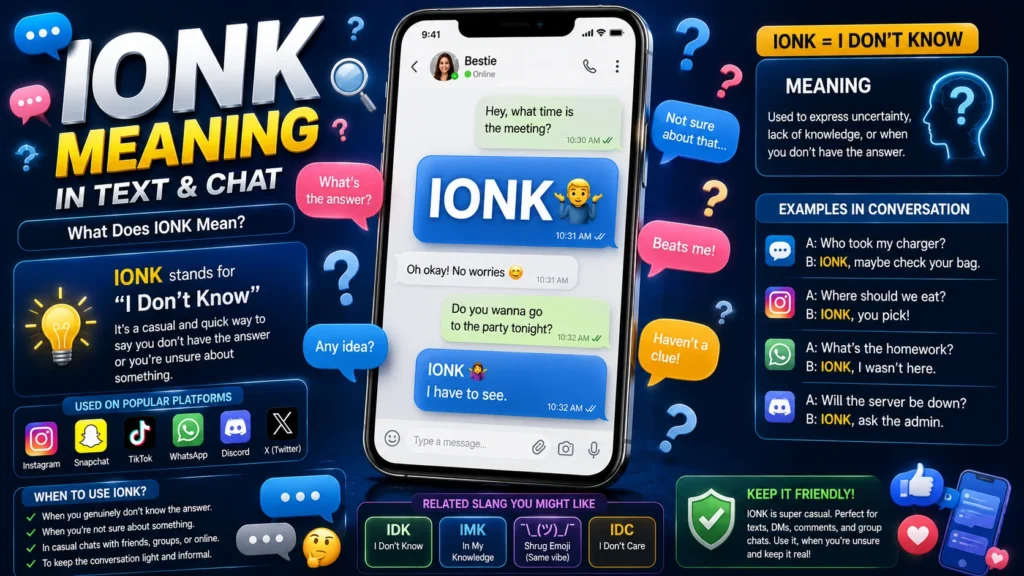 ionk meaning