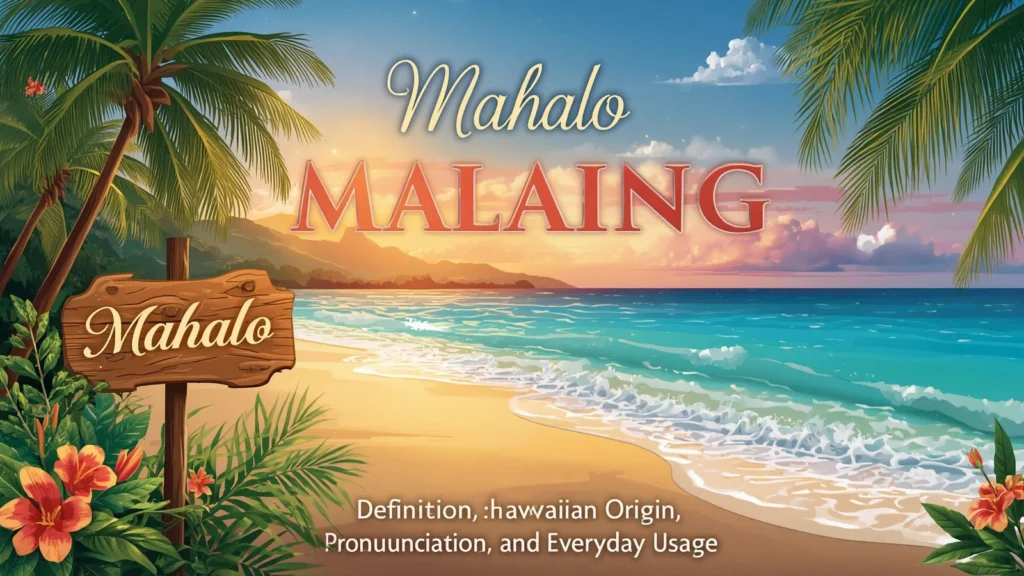 mahalo meaning