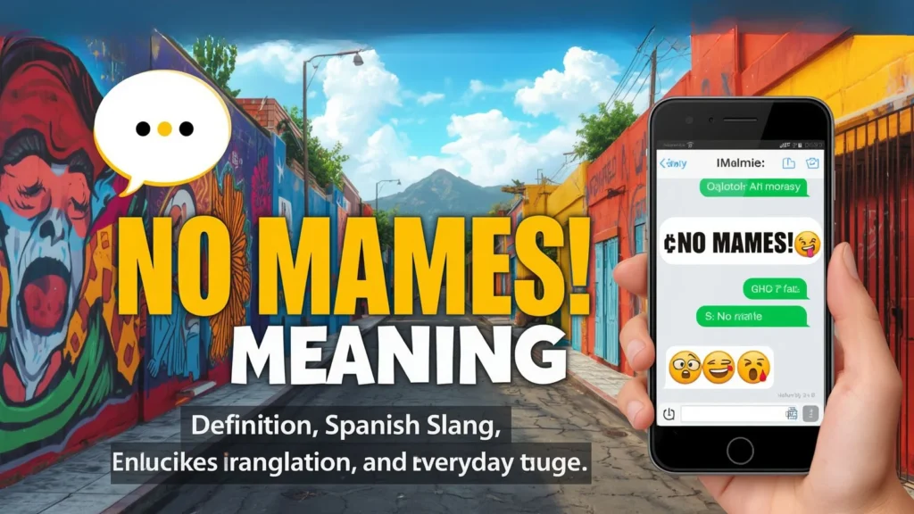 no mames meaning