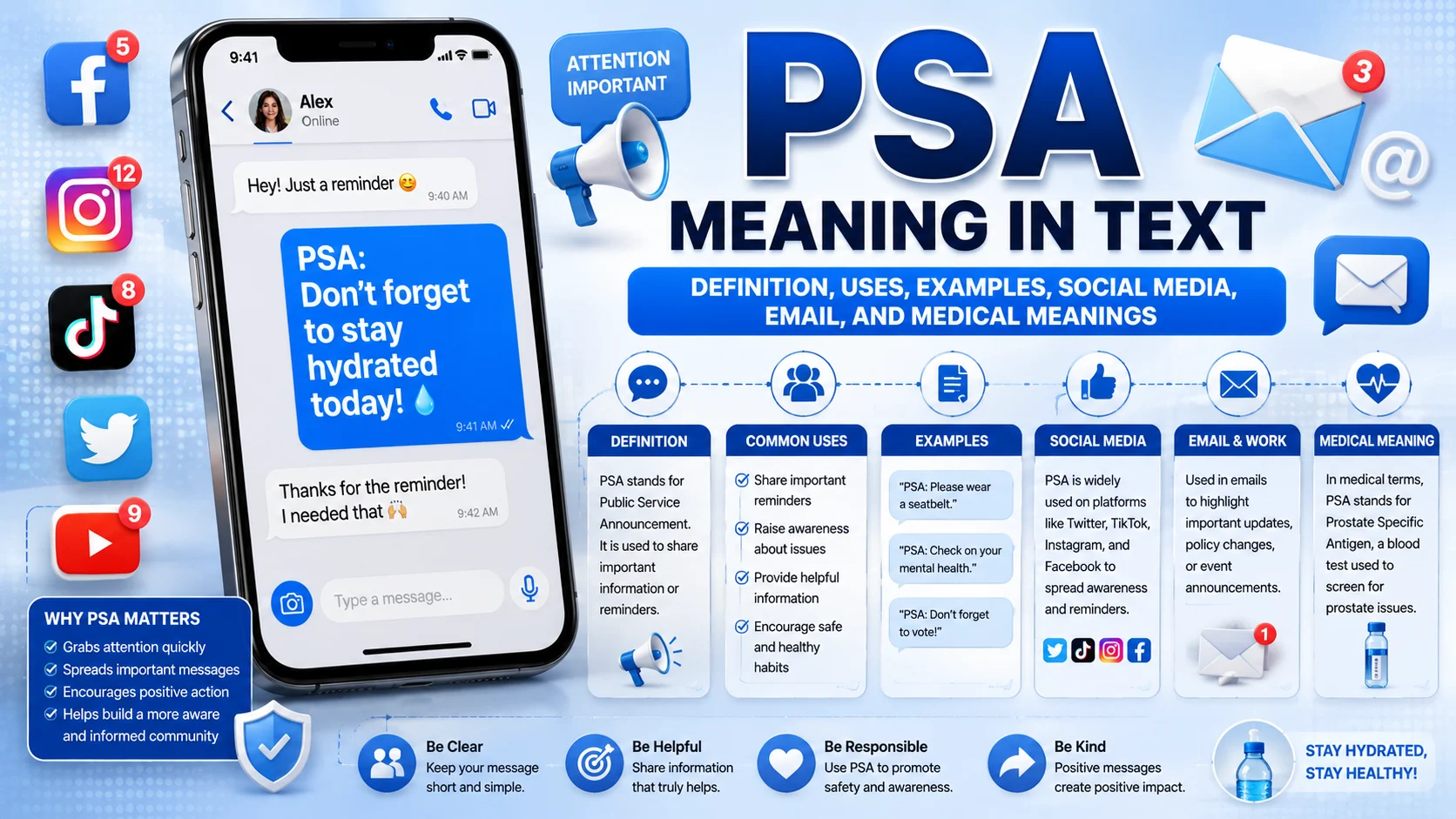 psa meaning text
