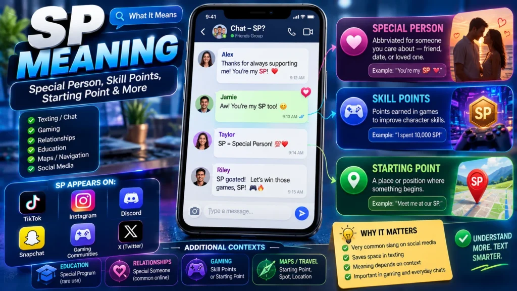 sp meaning in chat