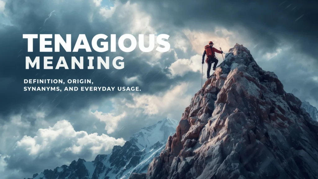 tenacious meaning