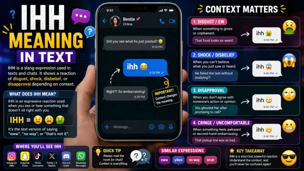 ihh meaning in text