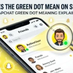 what does the green dot mean on snapchat